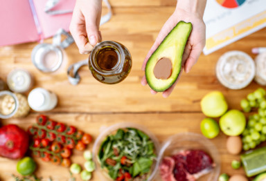 person making food on a keto diet