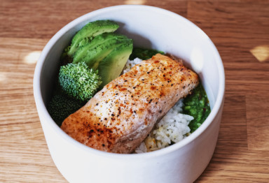 Broccoli leek protein bowl