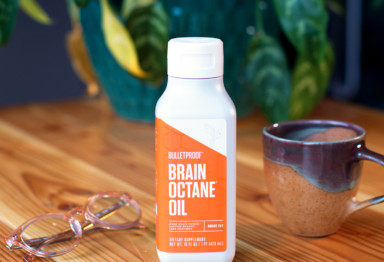 A bottle of Brain Octane Oil