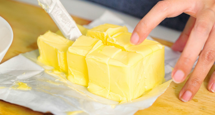 Cubes of butter