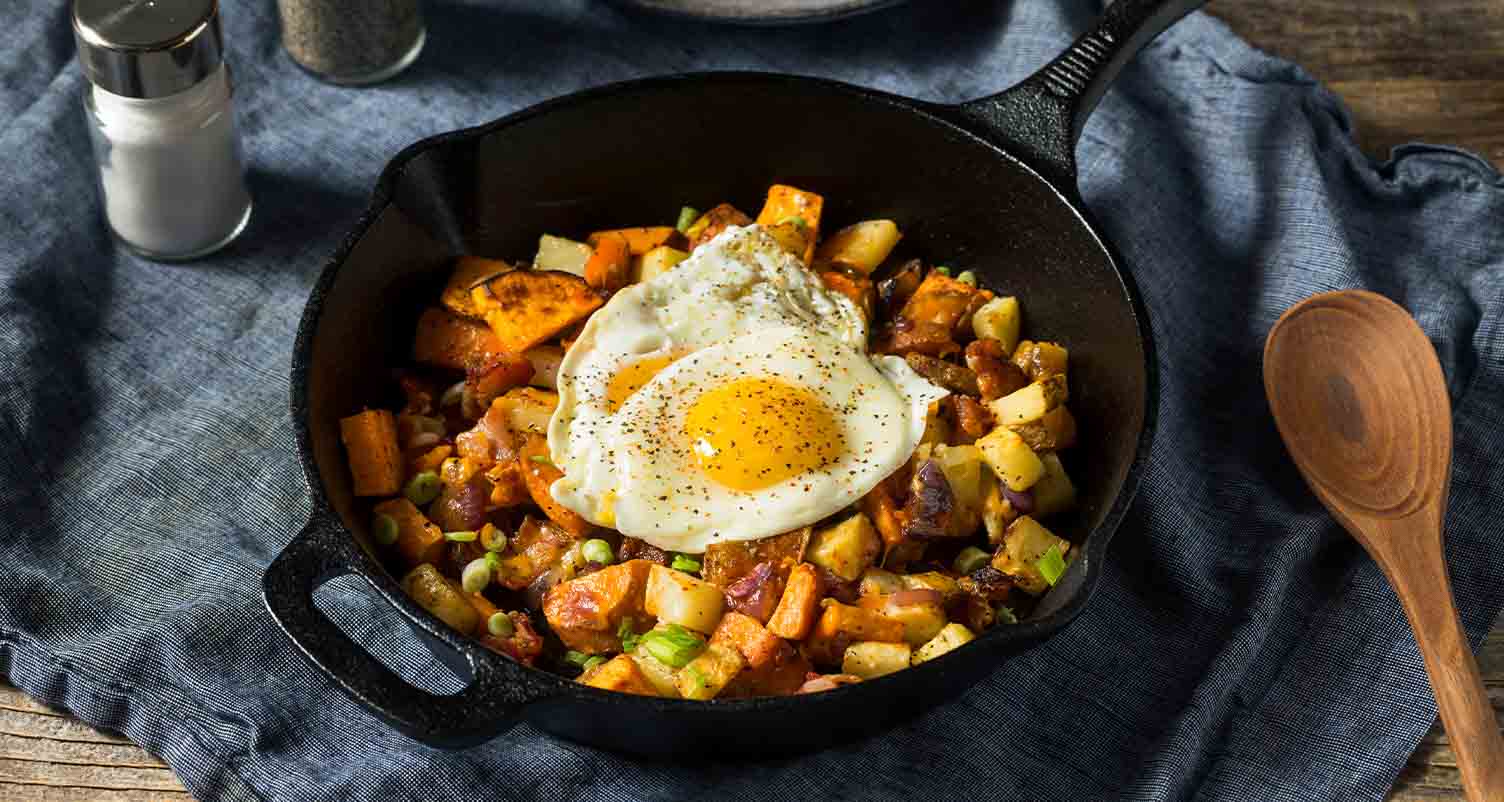 Paleo Sweet Potato Hash Recipe With Bacon - Whole30, gluten-free