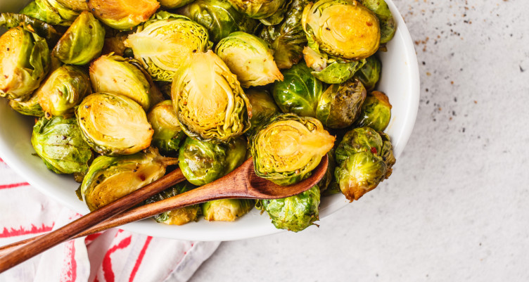 MCT oil roasted brussels sprouts