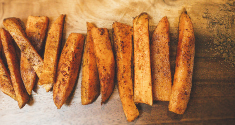 Pumpkin spice sweet potato fries