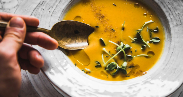 Roasted butternut squash soup
