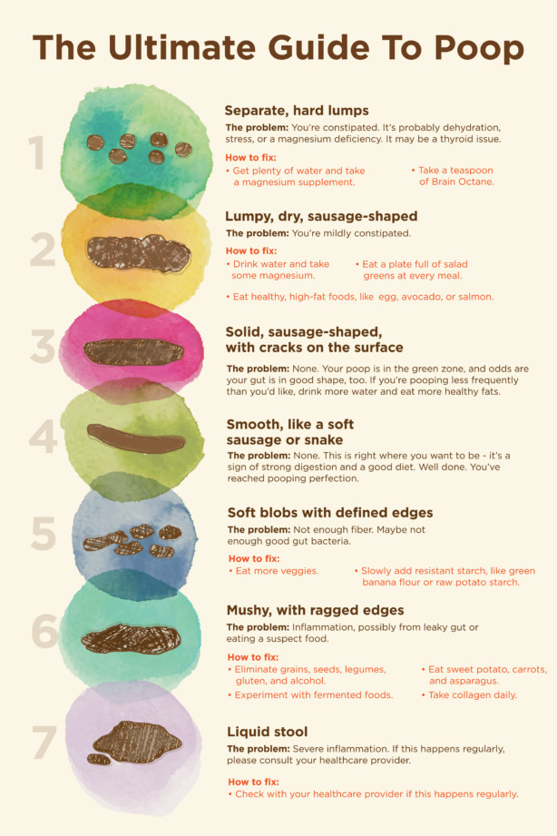 yellow poop color chart - types of poop what doctors need you to know ...