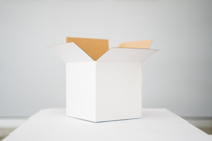 White takeout box