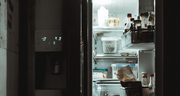 Open freezer door