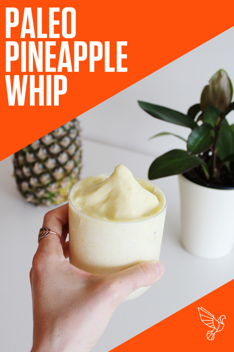 Paleo pineapple whip Pinterest card