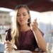 A woman enjoys her guilt free holiday meal