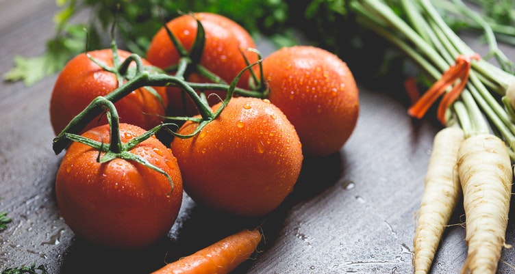 Tomatoes and carrots