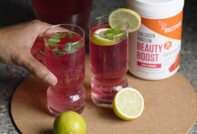 Berry cilantro limeade with Beauty Boost
