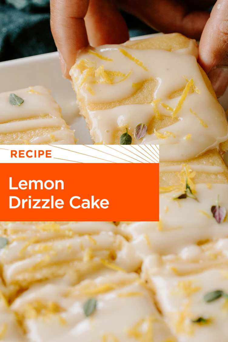 Lemon Drizzle Cake Pinterest image