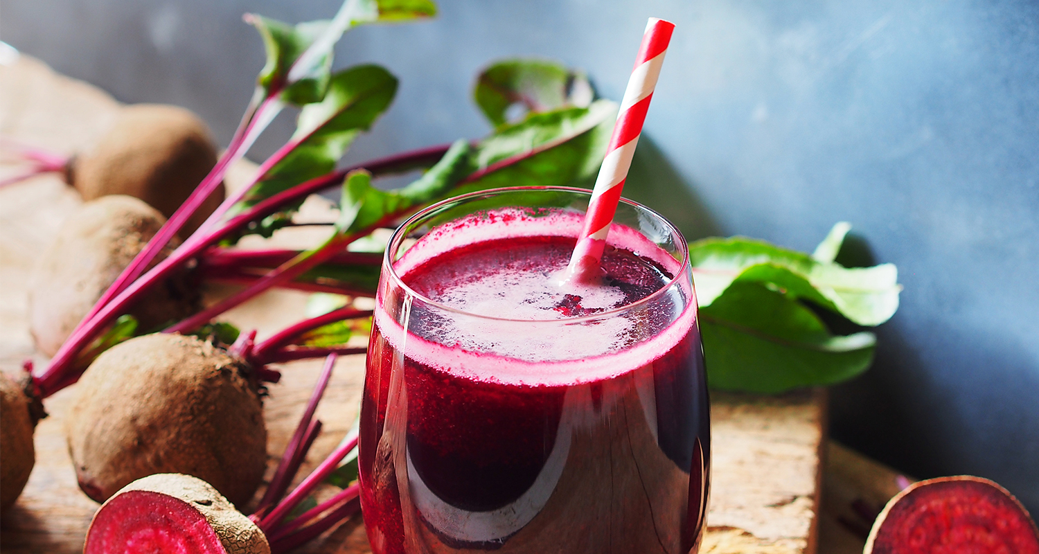 A beet smoothie