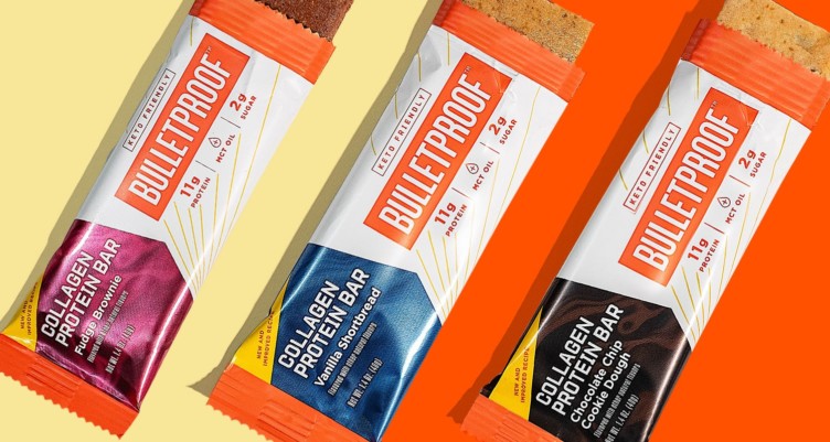 Three flavors of Bulletproof Collagen Protein Bars