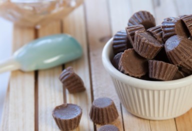 A bowl of mini keto fat bombs