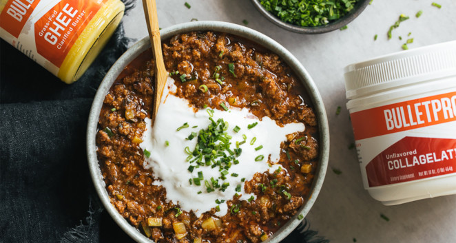 Enjoy a Comforting Bowl of Hearty, No-Bean Keto Chili