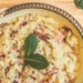 A plate of bacon-mashed cauliflower