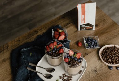 Bulletproof Coffee Beans and a berry dessert