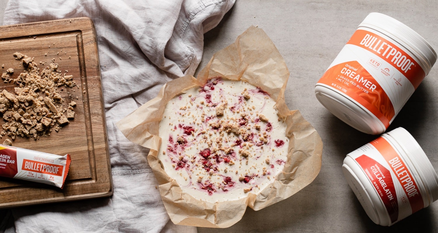 Enjoy a Slice of This Sin-Free, No-Bake Keto Berry Cheesecake