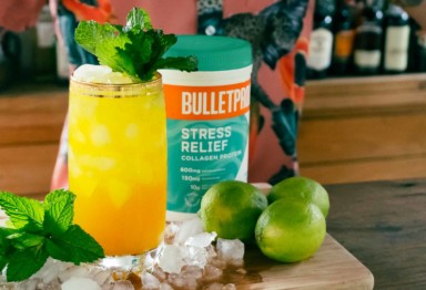 Keto Mojito with Bulletproof Stress Relief Collagen Protein