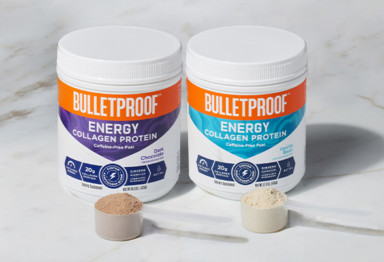 Two tubs of Bulletproof Complete Daily Energy