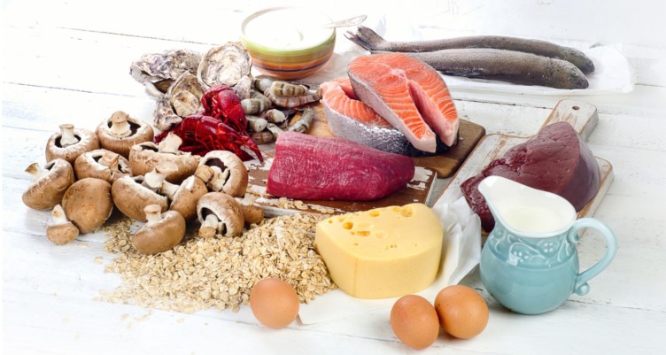 Food sources of vitamin B12