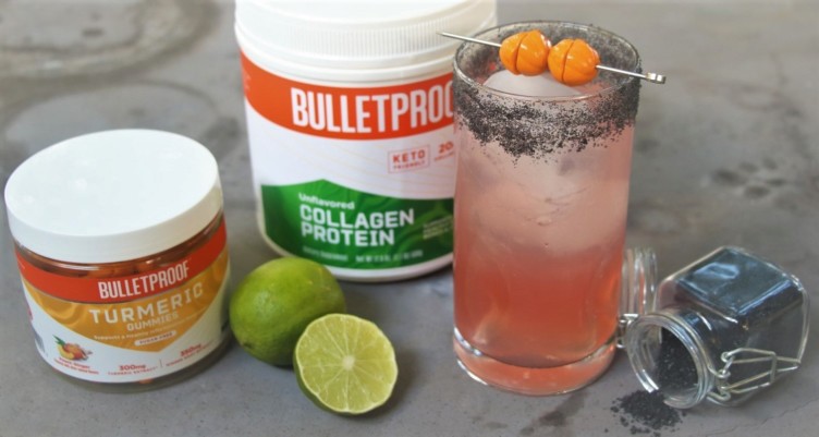Keto Spooky Paloma Cocktail Recipe