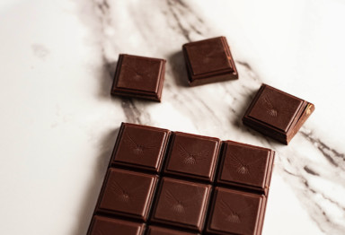 Squares of a Bulletproof Chocolate Bar