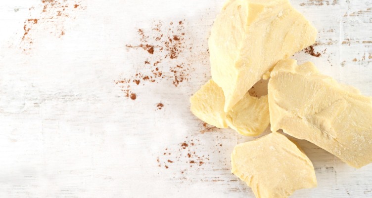 Pieces of raw cocoa butter