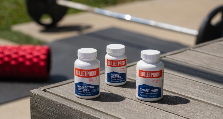 Bulletproof nootropic supplements, including Smart Mode, NeuroMaster and Brain Octane C8 MCT Oil softgels.