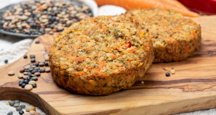 Vegetarian lentil burgers