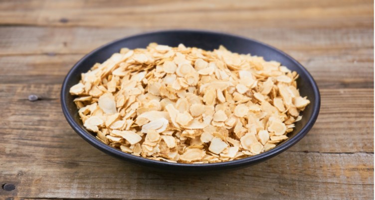 Slices of dried ginseng in a bowl