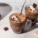 Keto frozen hot chocolate made with Bulletproof Chocolate Collagen Protein, Bulletproof Original Creamer and Bulletproof Original Milk-Style Chocolate Bar