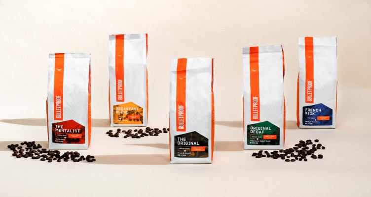 Bulletproof coffee bean family shot