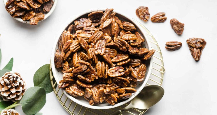bowl of pecans on a tablescape