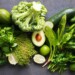 display of green vegetables