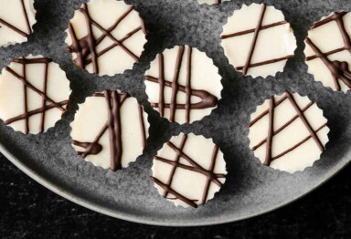 Tray of bulletproof white chocolate fat bombs