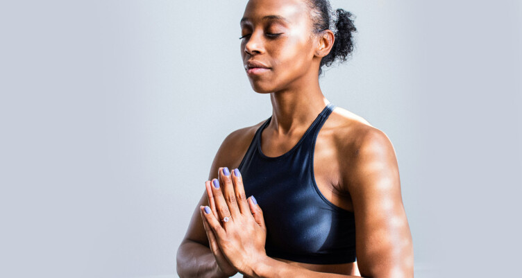 Woman meditating