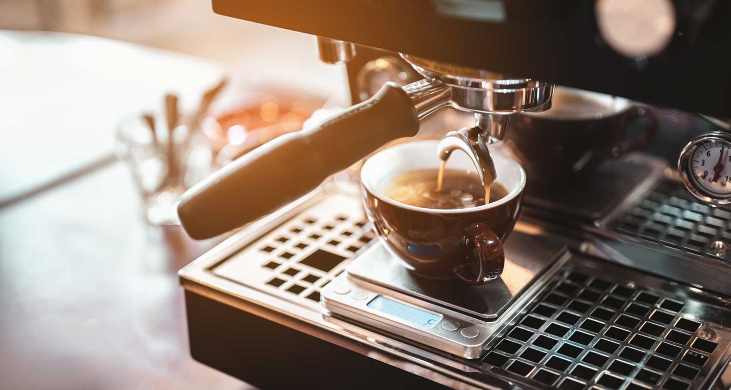 making espresso