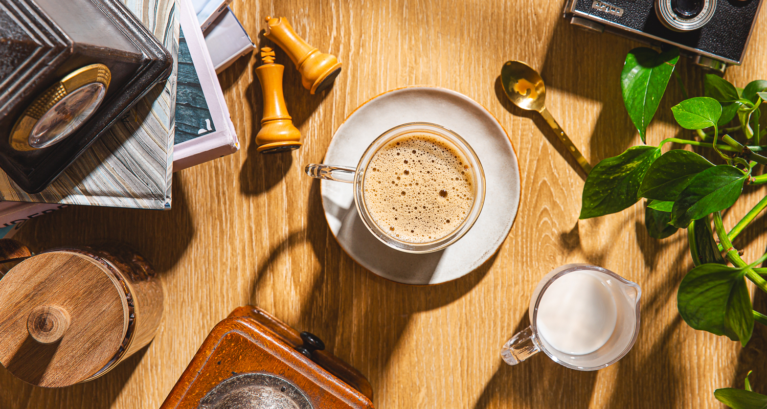 coffee on a desk 