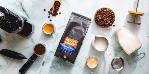 bulletproof french kick and latte supplies