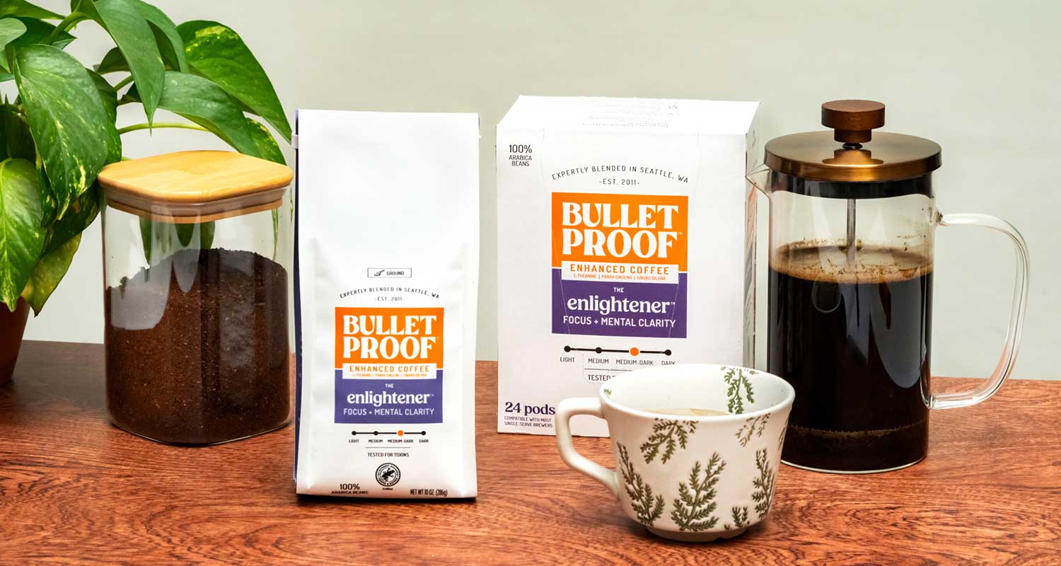 the enlightener enhanced coffee from Bulletproof