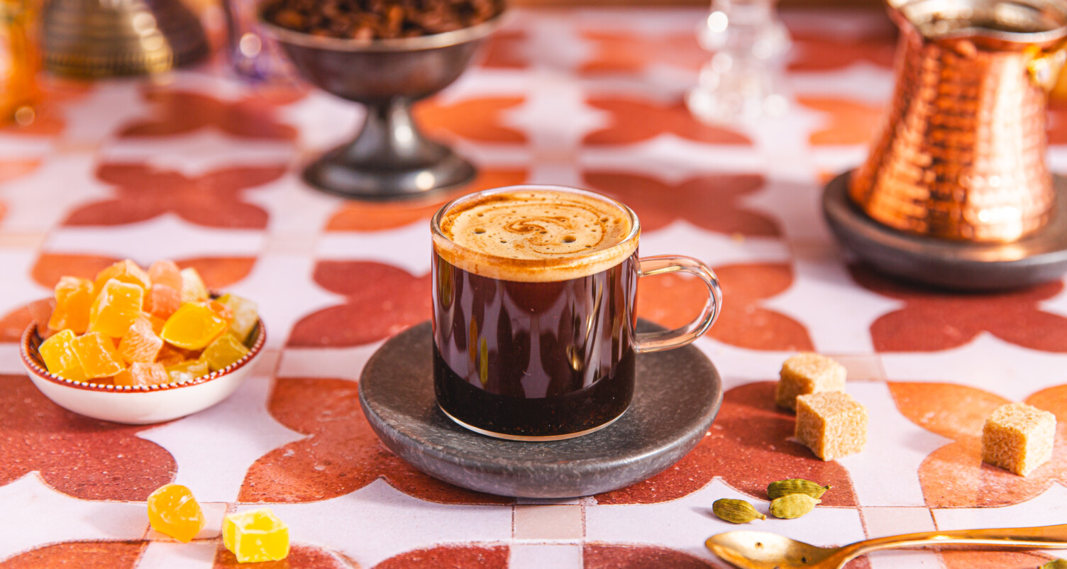turkish coffee with turkish delight