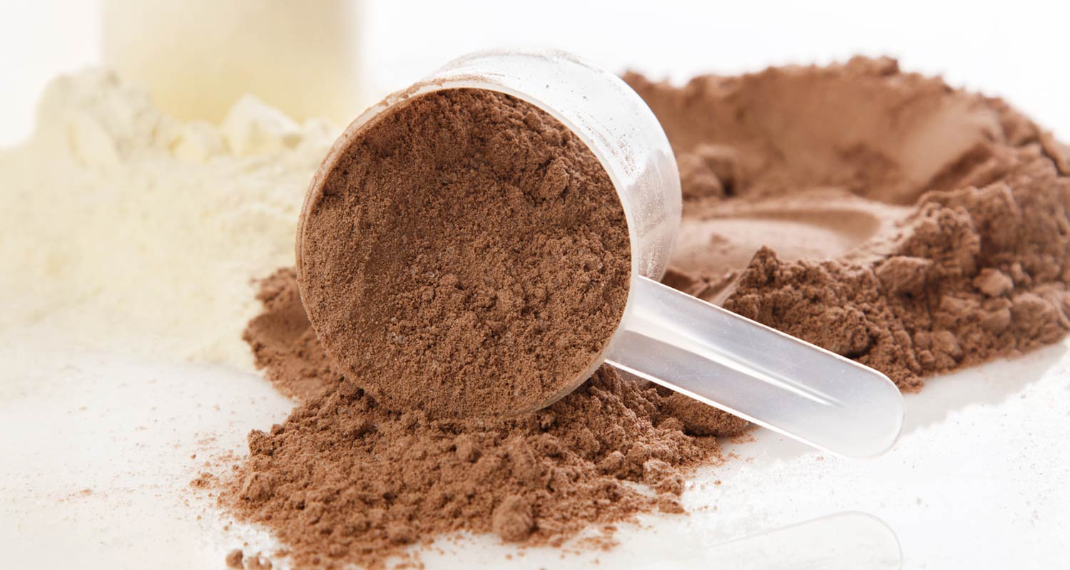scoops of protein powder