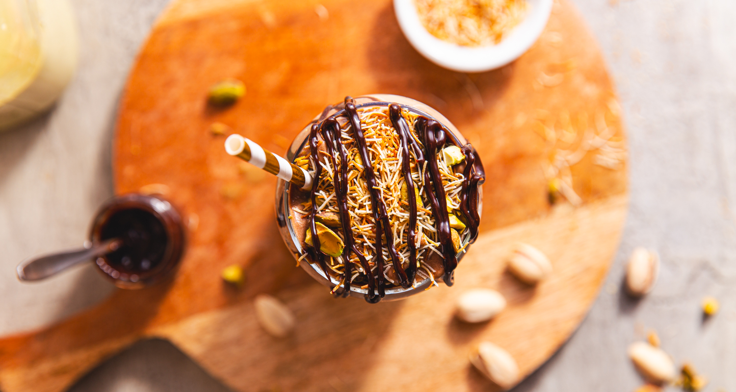 duabi chocolate protein iced latte